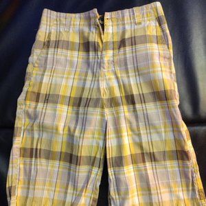 Old Skool Boys Shorts Plaid Size 14